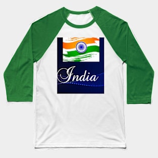 India Rocks Baseball T-Shirt